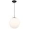 Access Lighting Pearl, Pendant, Matte Black Finish, Opal Glass 23944-MBL/OPL - alternate 1